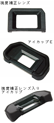 アイカップと視度補正レンズ